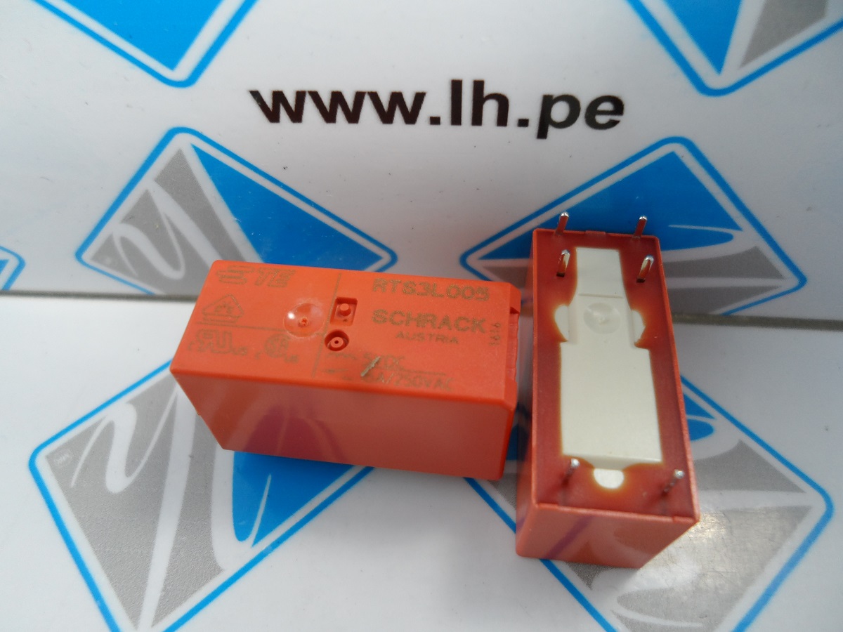 RTS3L005 1-1415898-8        Relay electromagnético, 5VDC, SPST-NO, 6 pines, 16A/250V